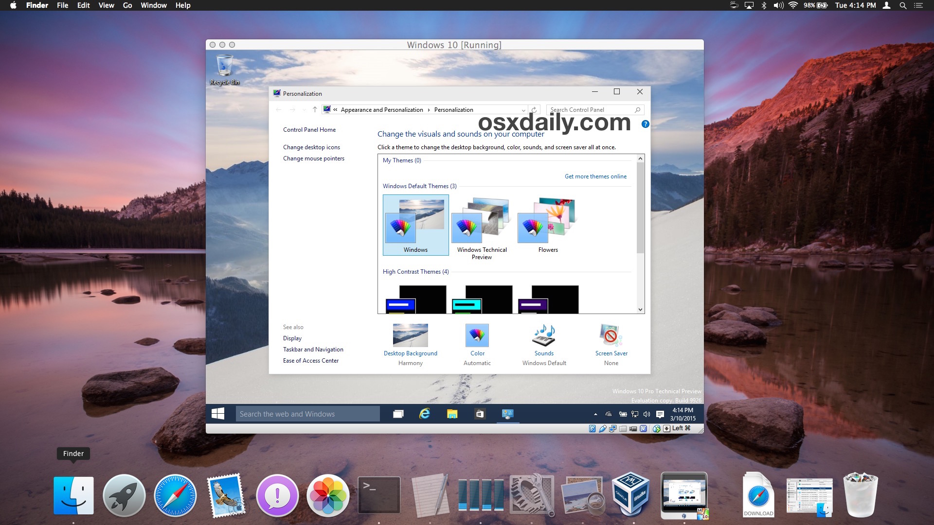mac osx emulator for windows 10